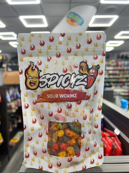 Spicyz Sour Wormz Chamoy Candy