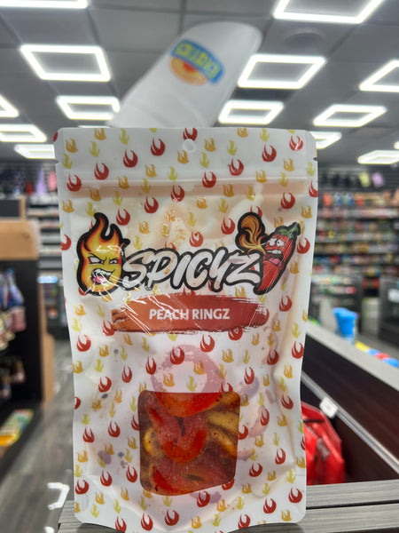 Spicyz Peach Ringz Chamoy Candy